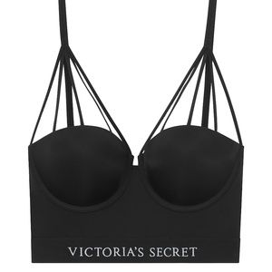 VICTORIA'S SECRET VS BALMAIN Black Long Line Bra